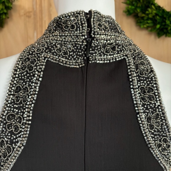 NBD GATSBY Elegant Black Beaded Sleeveless Dress - Picture 5 of 6